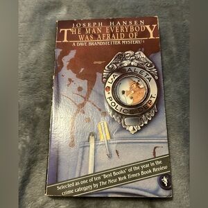 📚BOOK SALE 5 for $20📚 The Man Everybody Was Afraid of by Joseph Hansen, PB, 1978